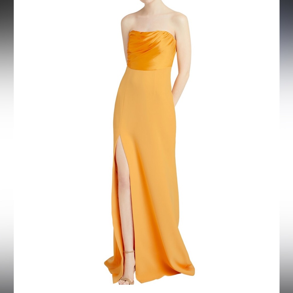 Cinq a Sept Estela Orange Gown Size 12